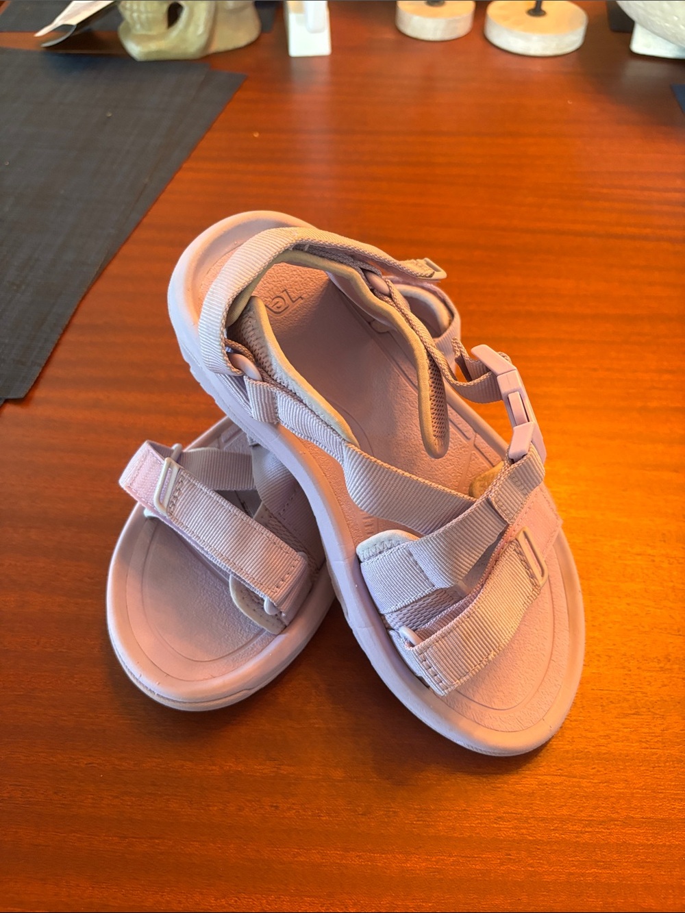 Lilac colored women’s teva